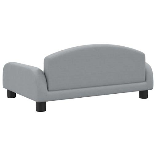 NNEVL Kids Sofa Light Grey 70x45x30 cm Fabric