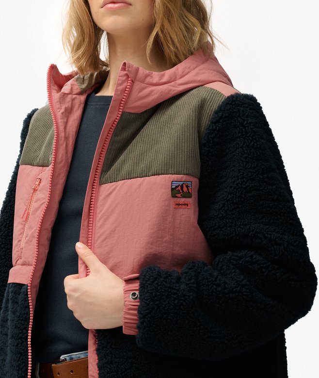 Hooded Fleece Sherpa Jacket