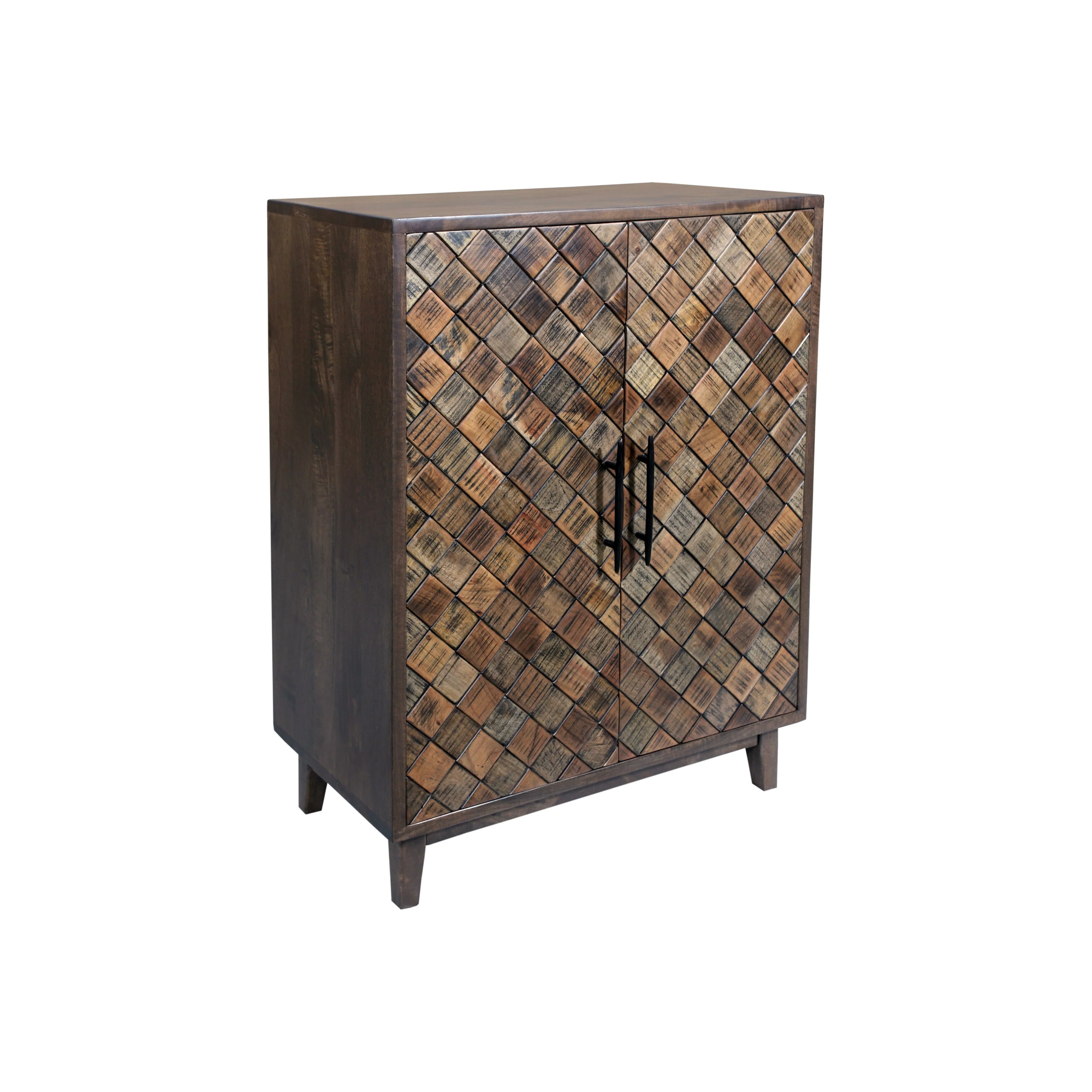 Ava 2-door Solid Wood Bar Cabinet
