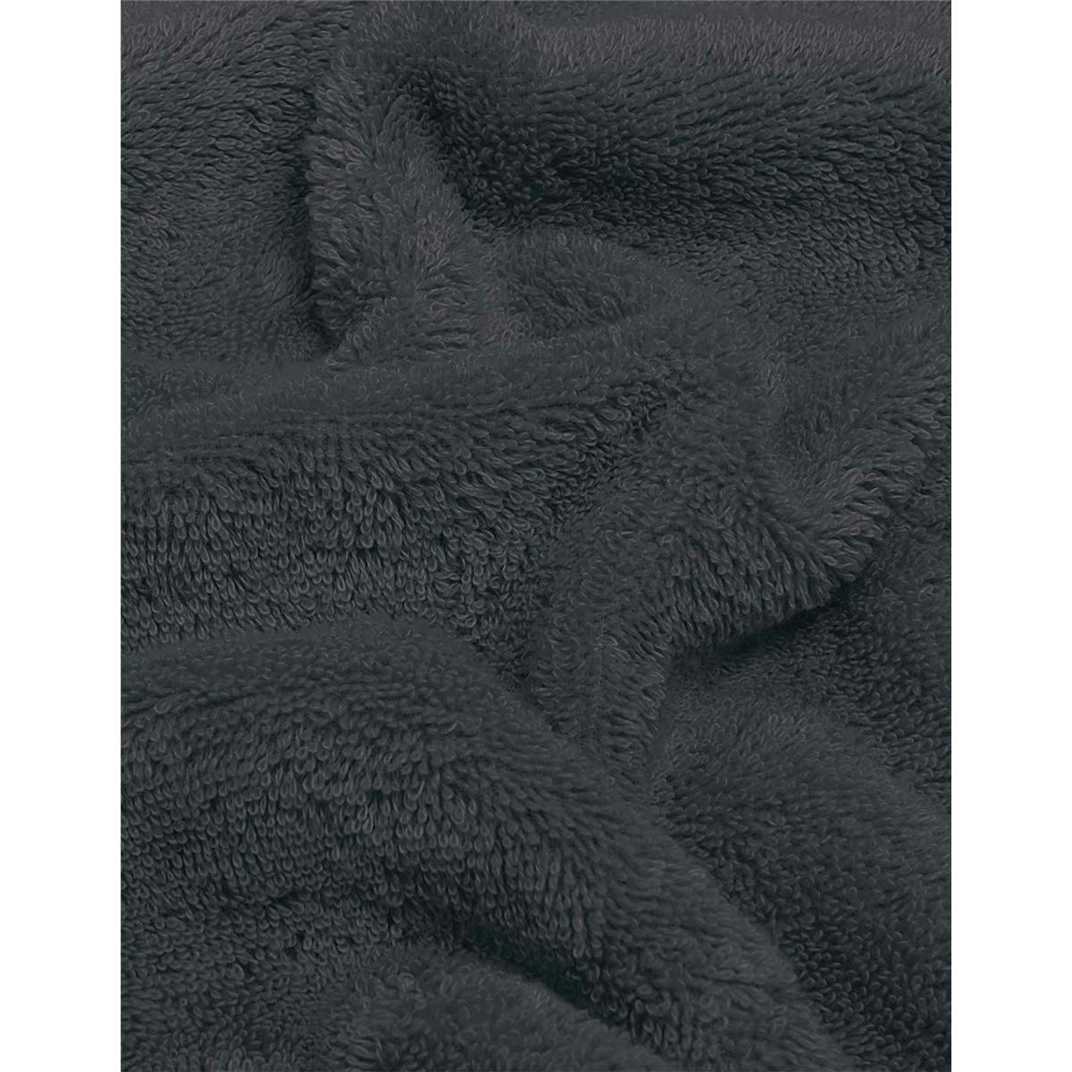 SENSILK - Maxi drap de bain 600 gr/m²  anthracite 100x150 cm