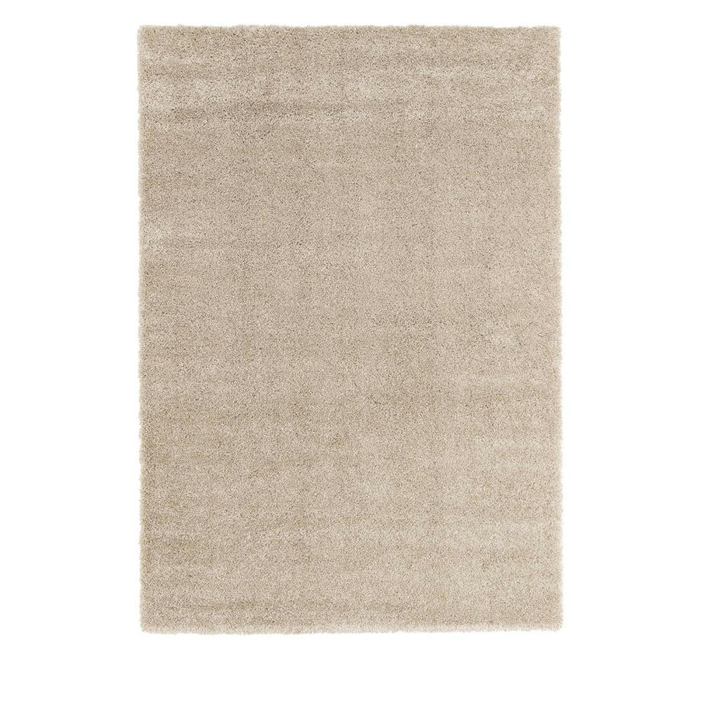 SPRINGS II - Tapis à poil long lavable en machine beige 120x170 cm