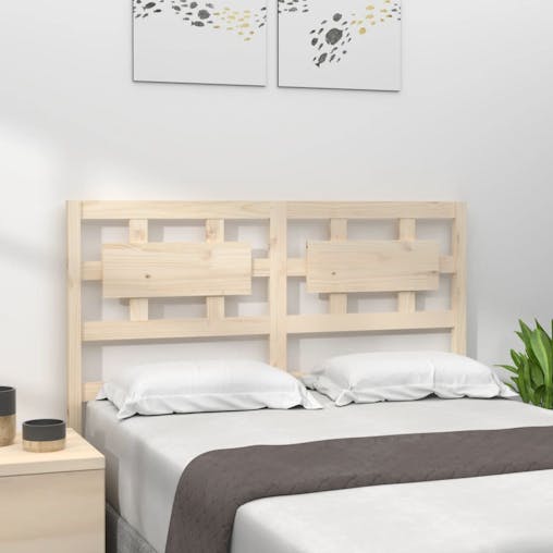NNEVL Bed Headboard 140.5x4x100 cm Solid Wood Pine