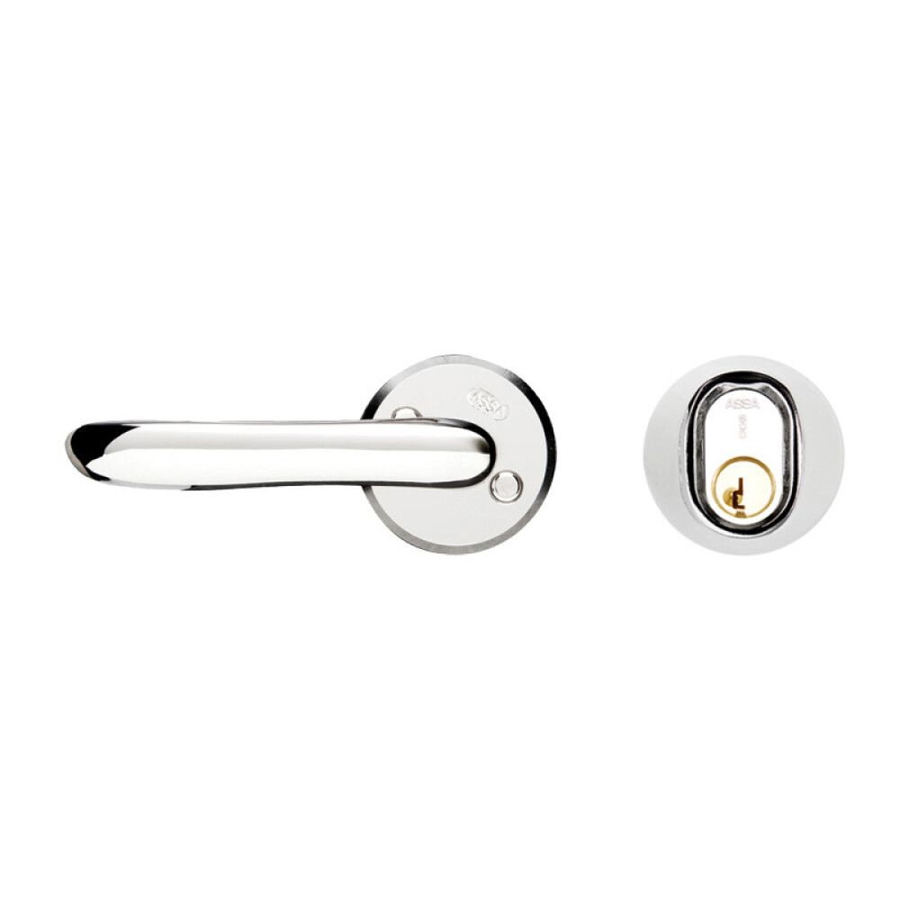 LÅSESETT ASSA ABLOY KOMPLETT NIKKEL
