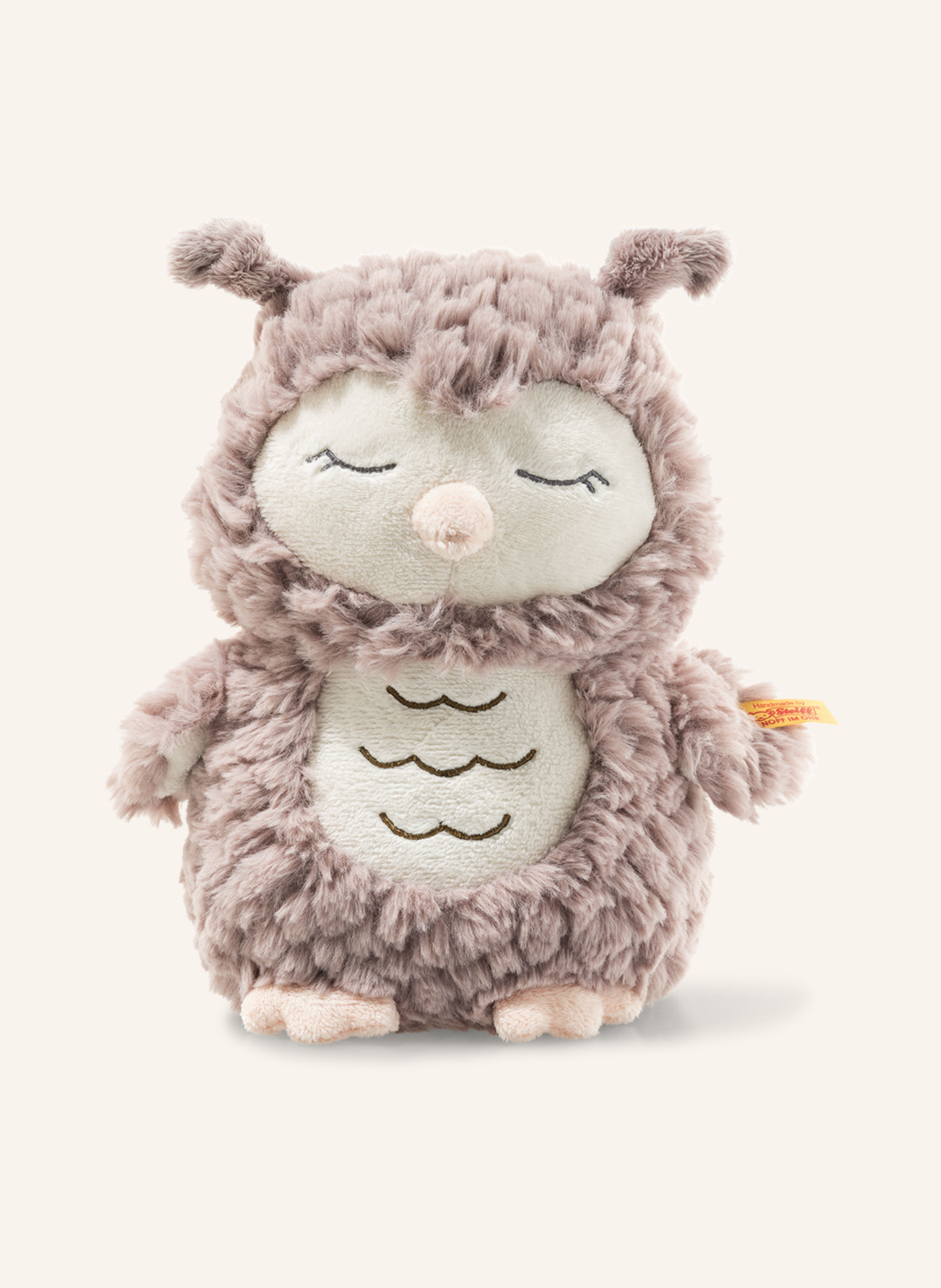 Steiff Kuscheltier OLLIE Eule 23 cm, beige