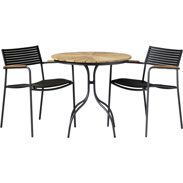 Gartenmöbelset, 2 Sitzplätze, Teakholz