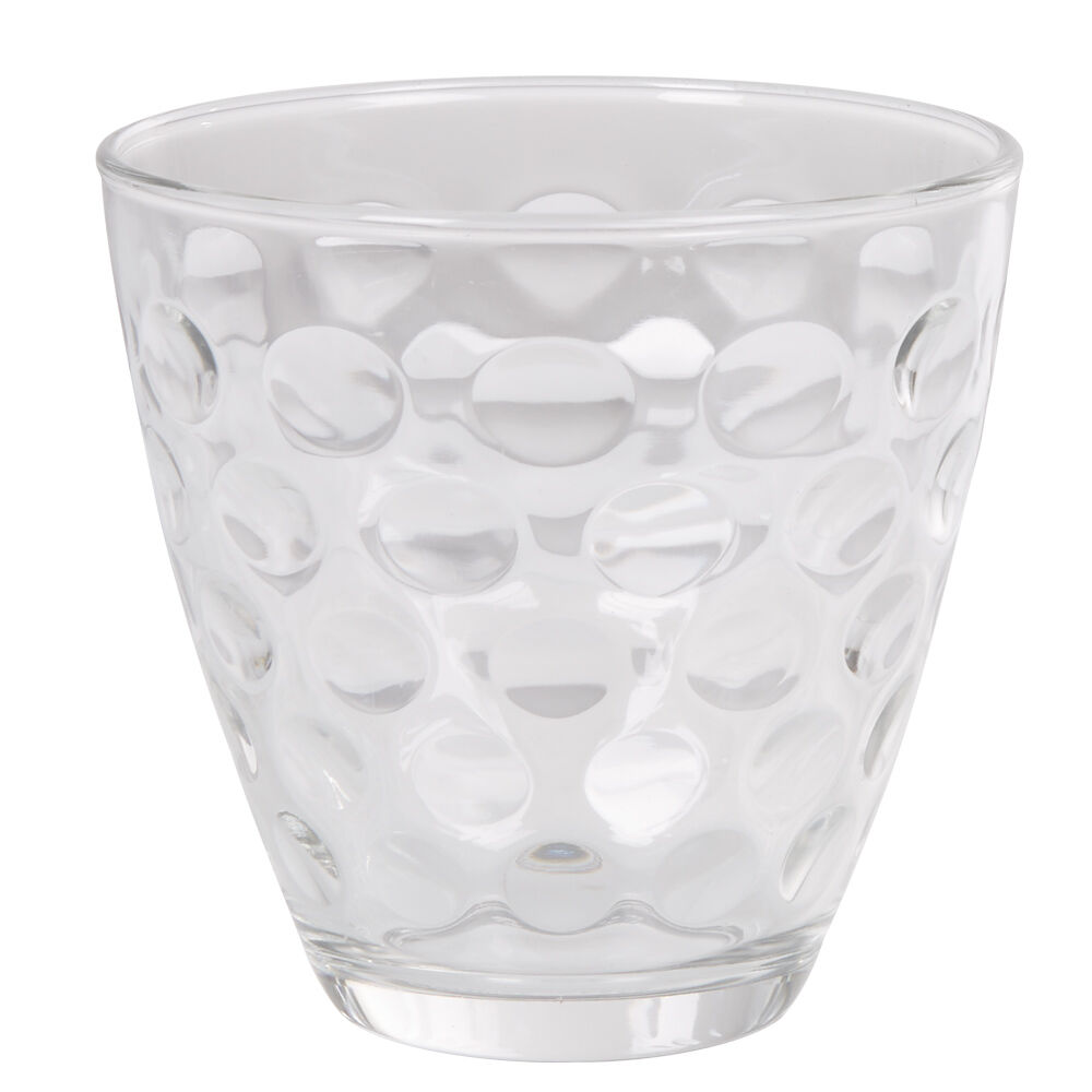 Verre bas Bormioli Rocco Dots x6 verre transparent relief