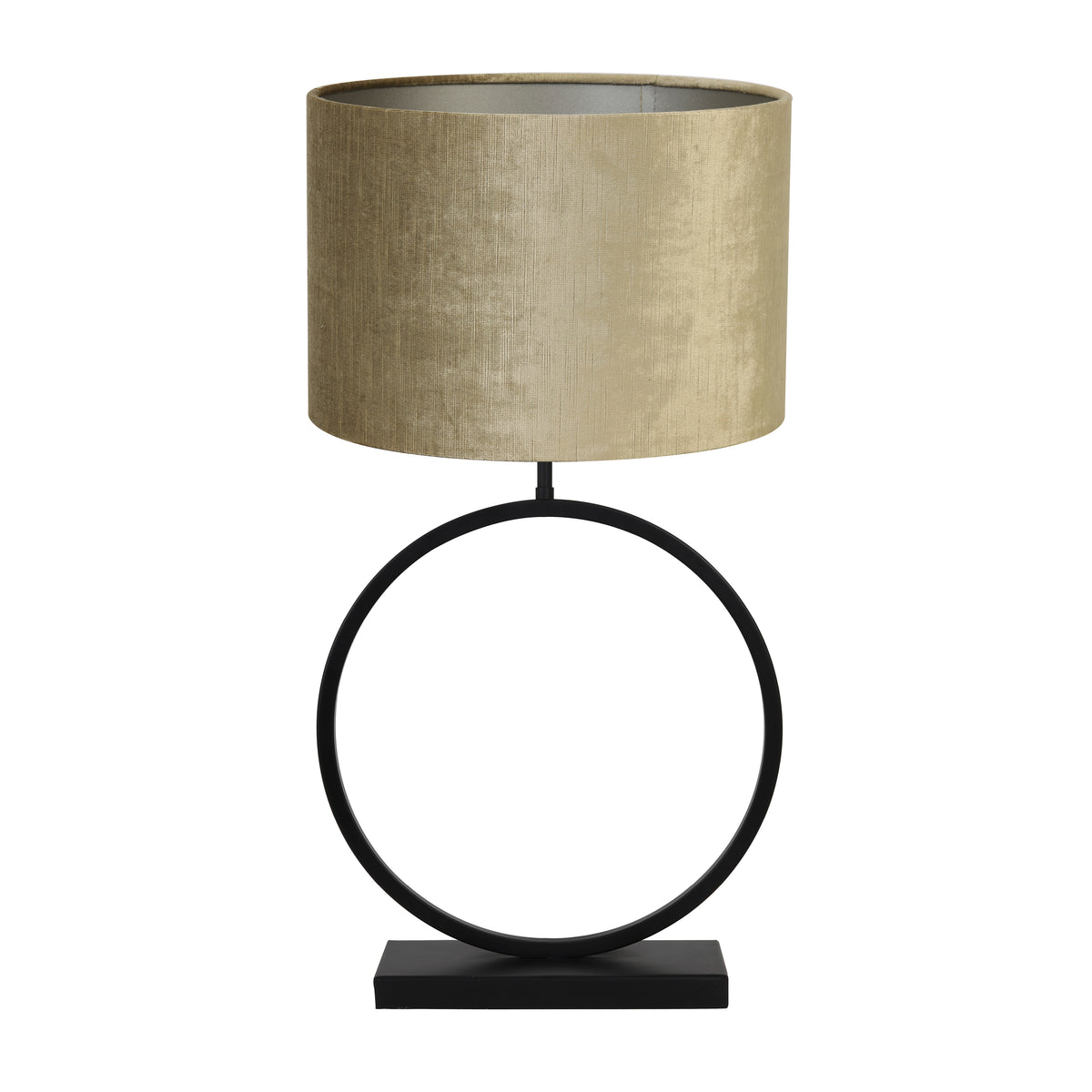 Light & Living tafellamp Liva/Gemstone - zwart, brons - Ø40cm