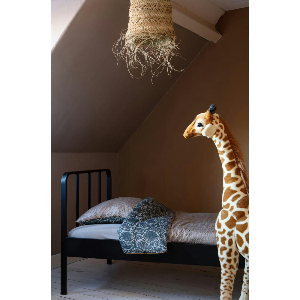 MEES - Lit en métal 90x200cm noir