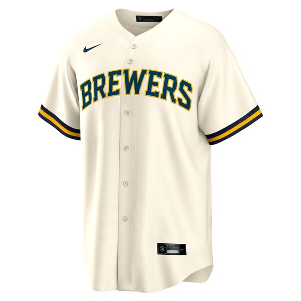 Caleb Durbin Milwaukee Brewers Nike Home Replica Jersey - Cream