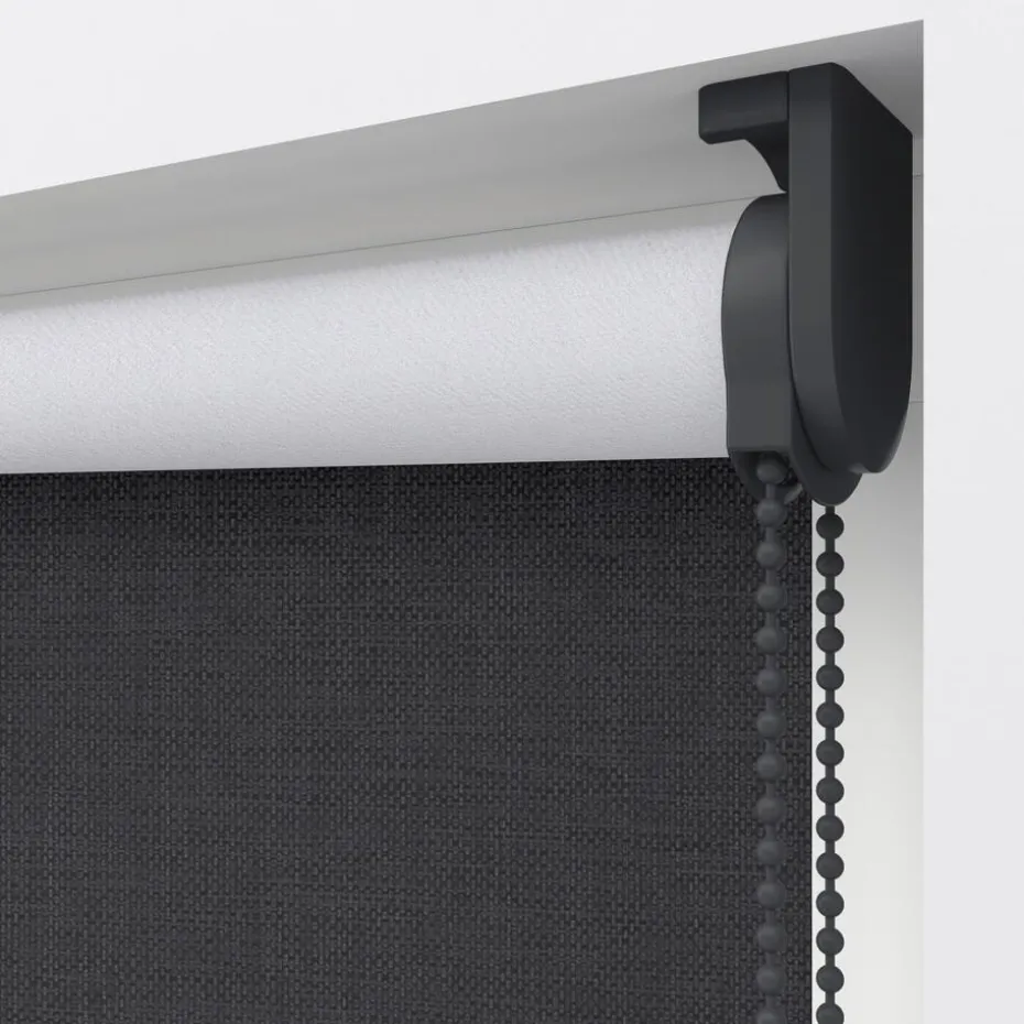 Kwantum Rolgordijnen | Fenstr Rolgordijn Sara  Verduisterend Antraciet