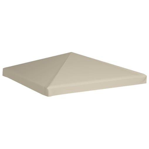NNEVL Gazebo Top Cover 310 g/m&sup2; 3x3 m Beige