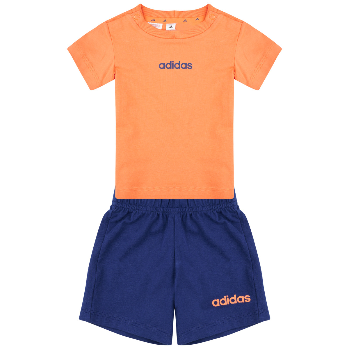 adidas - Essentials Tee Set Kids - Marine / Orange