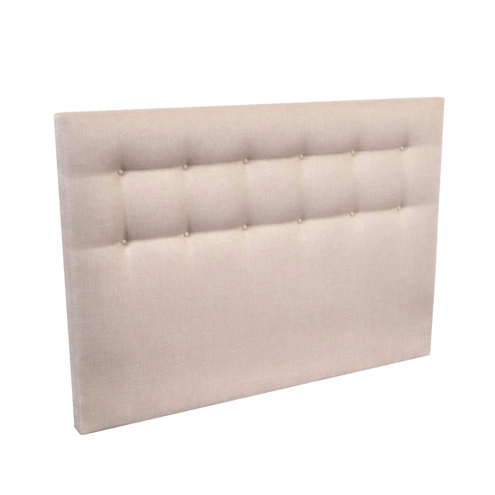 - Tete de lit capitonnée - Rose poudré, - 140 x 115 cm