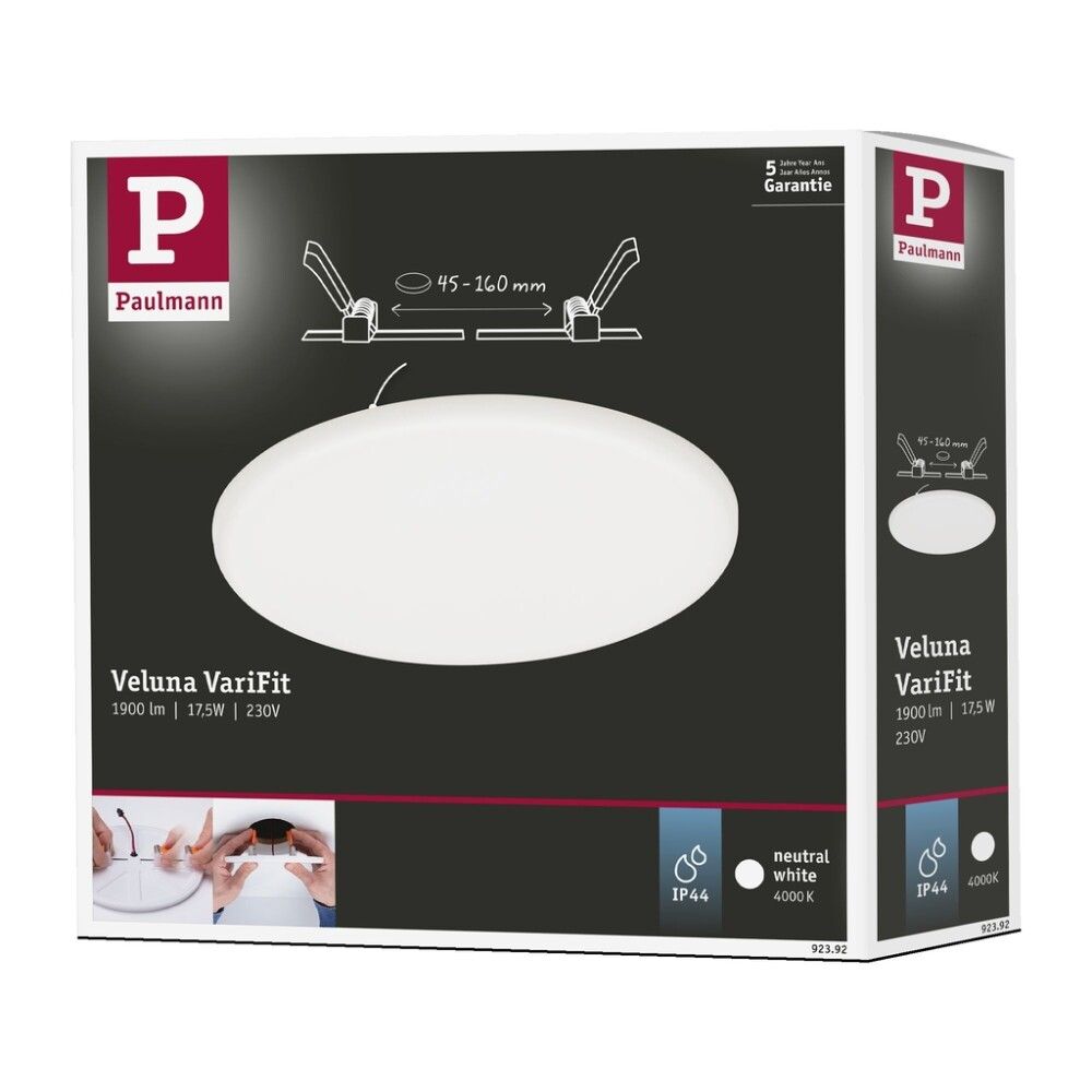 PANEL PAULMANN FRAMELESS VEL VARIFIT RL IP44 20W