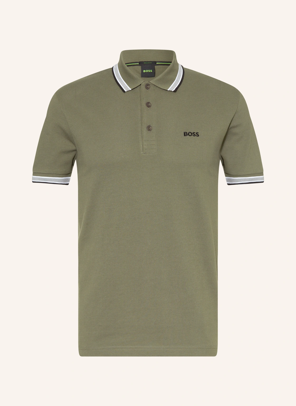 BOSS Piqué-Poloshirt PADDY CURVED Regular Fit