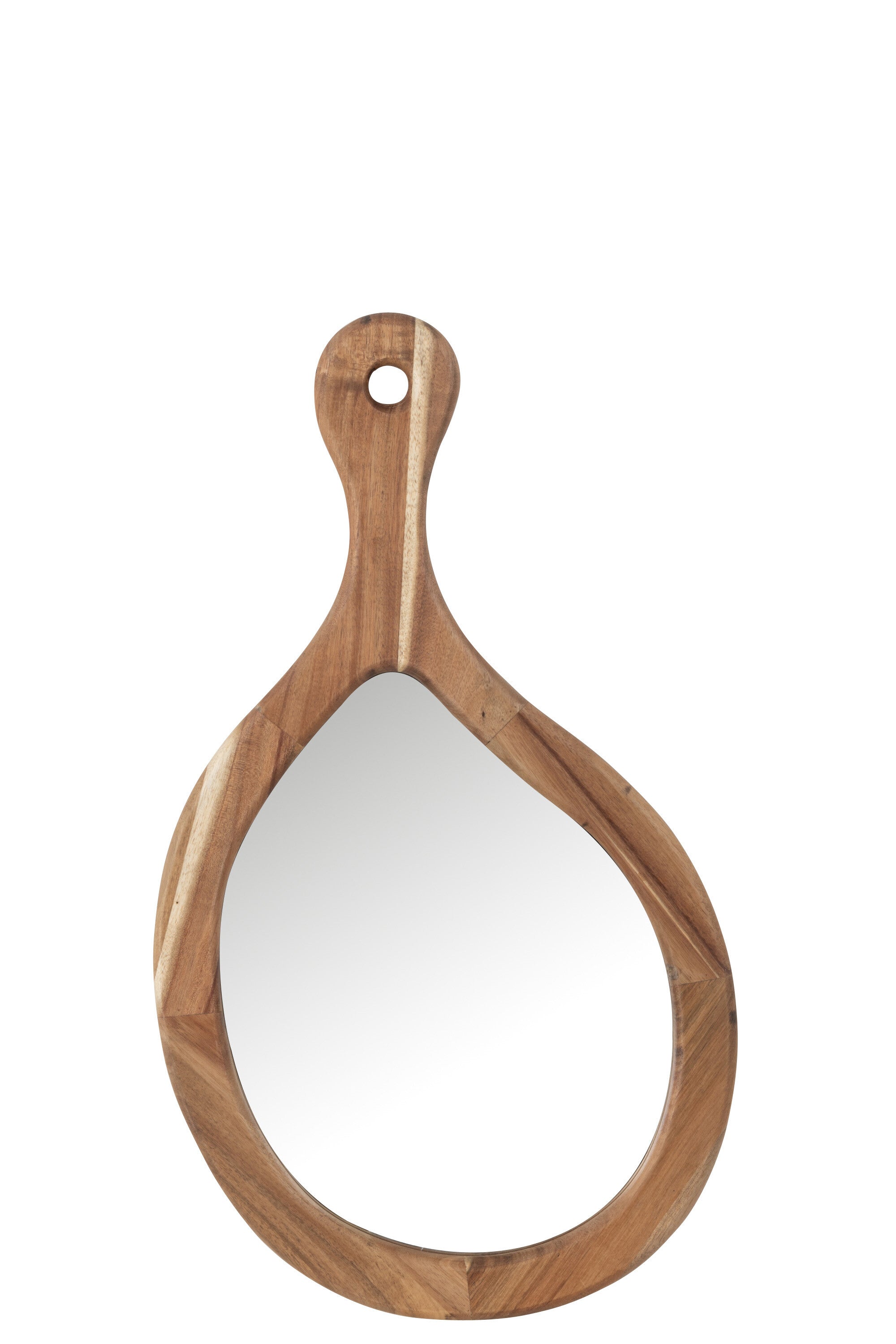 J-Line spiegel Palette - hout glas - naturel - small - 36 x 63 cm