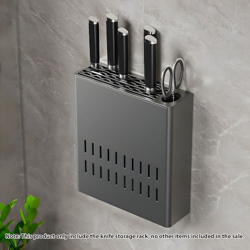 SOGA 2-Pack Wall-Mounted Kitchen Knife Storage Racks