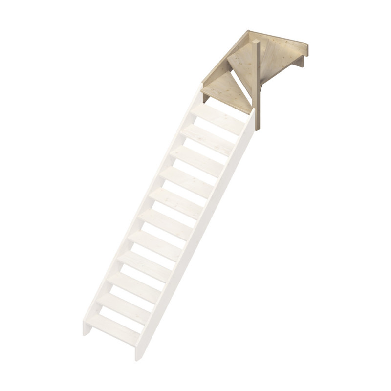 1/4 tournant haut droit pour escalier Jura SOGEM