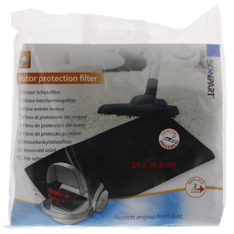 Filtre pour moteur d'aspirateur 24 x 16,8 cm