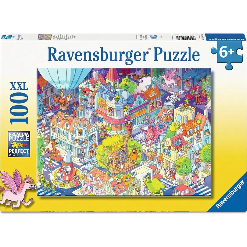 Puzzle 100-teilig Trubel in Chaoshausen