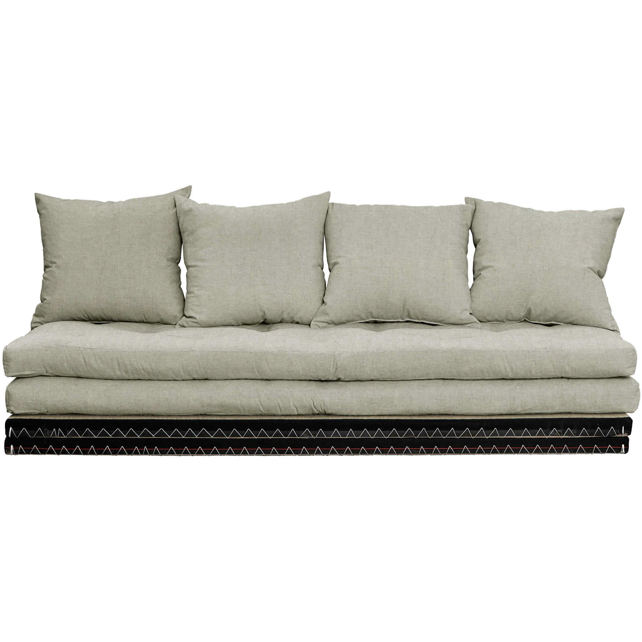 - Futon canapé lit 3 places 2x70x200 lin