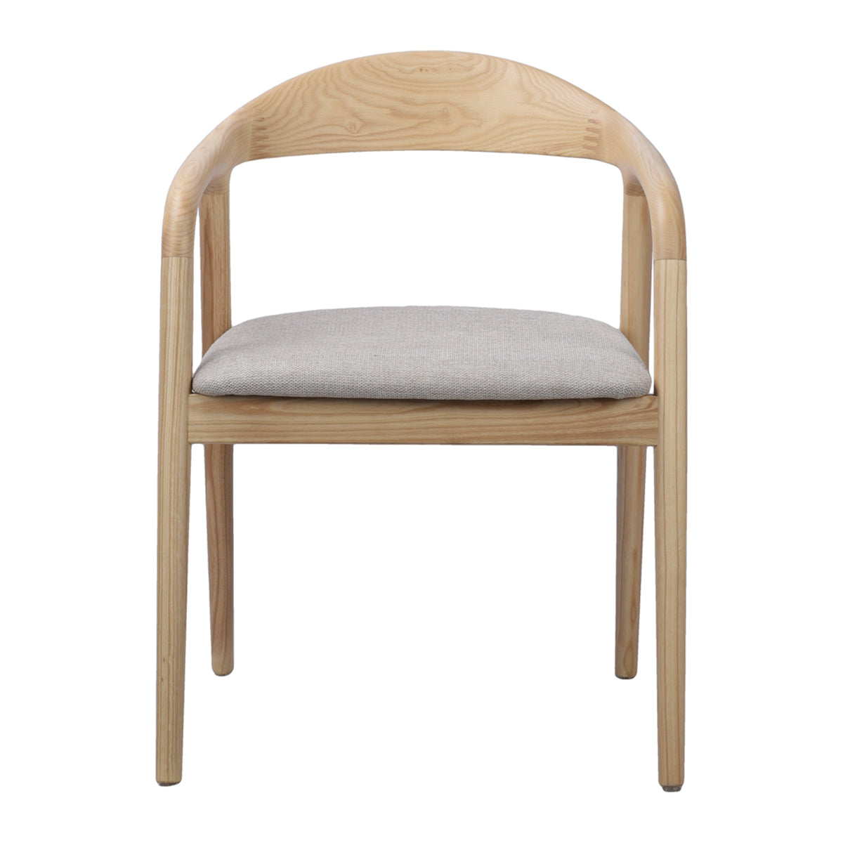 by fonQ Brune Eetkamerstoel - Eiken - Greige