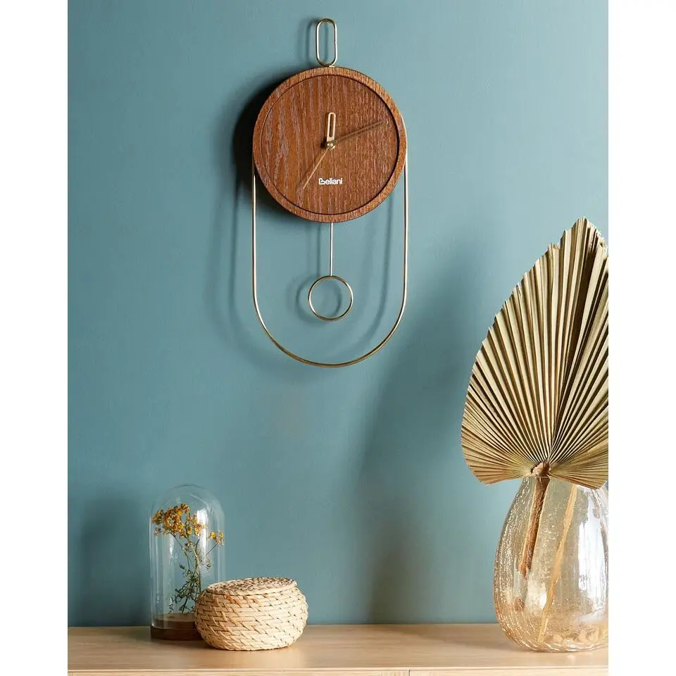 SIERRE - Wandklok - Donkerbruin - MDF