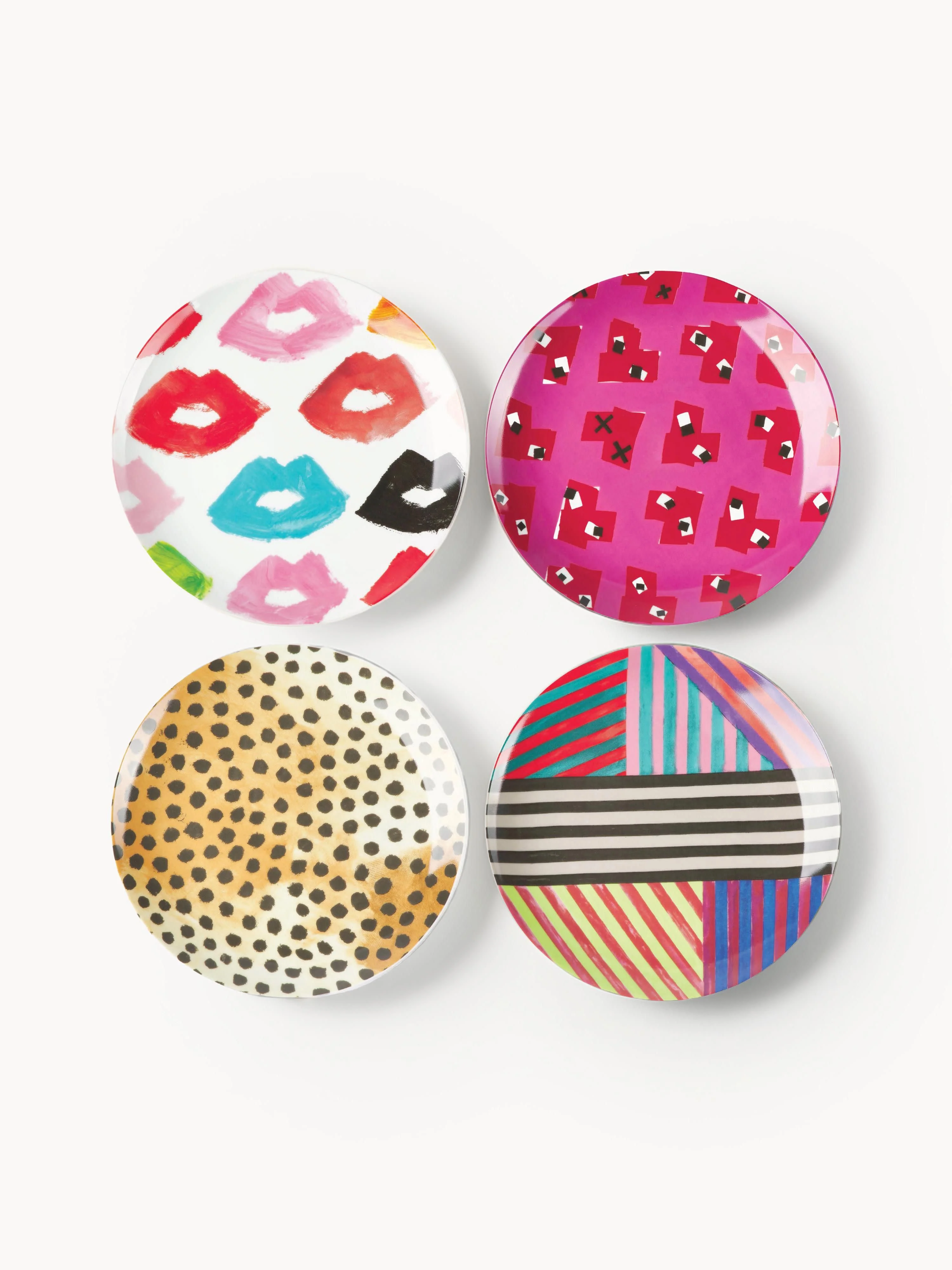 Designer Frühstücksteller Carol aus Porzellan, 4er-Set