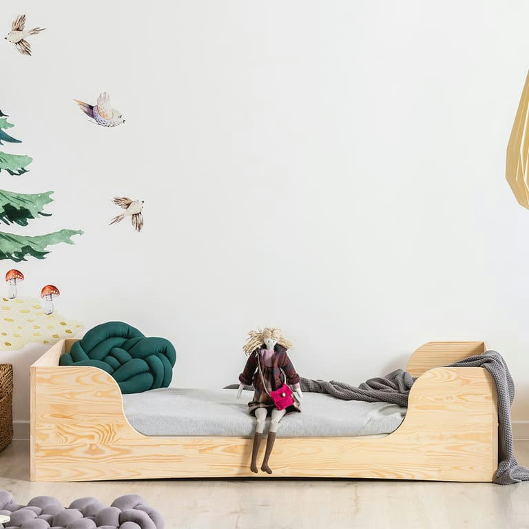 NOÉLIE - Lit 70x140 sommier inclus naturel