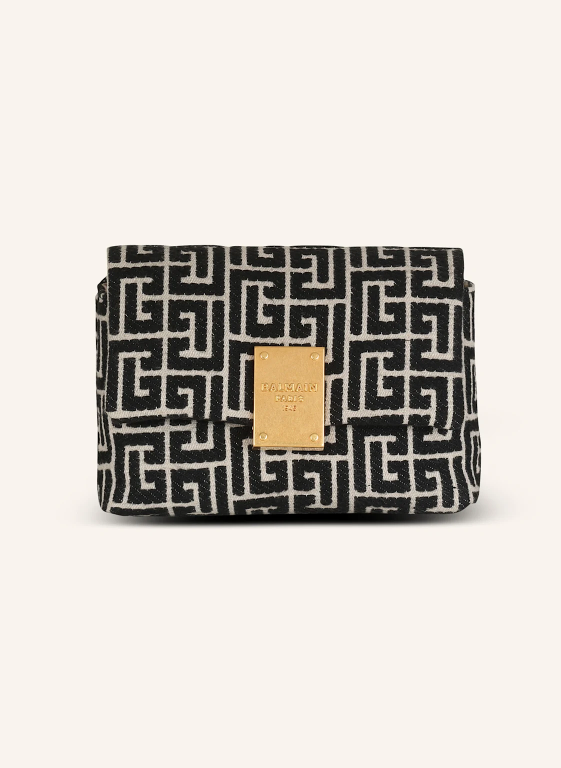 BALMAIN Mini-Tasche 1945 Soft mit Jacquard-Monogramm