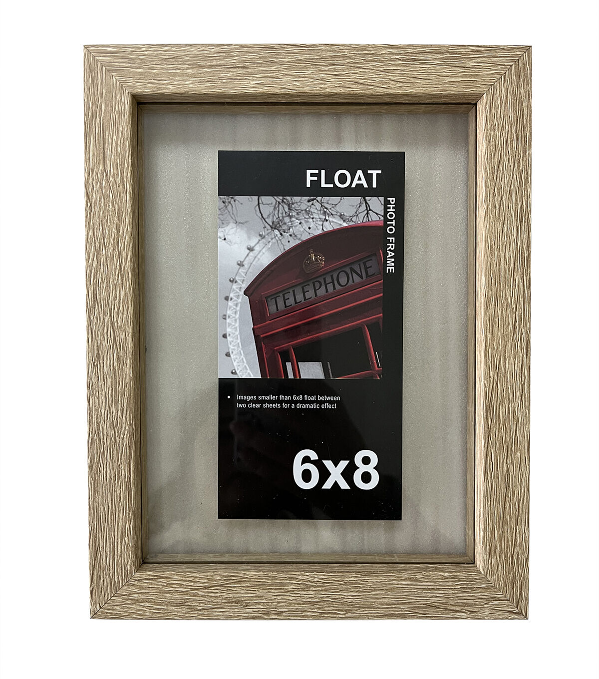 Innovative Home Creations 6 x 8 Natural Wood Float Frame
