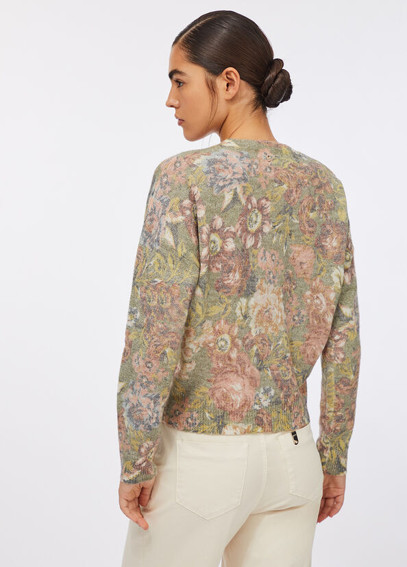 Cardigan in misto lana e alpaca