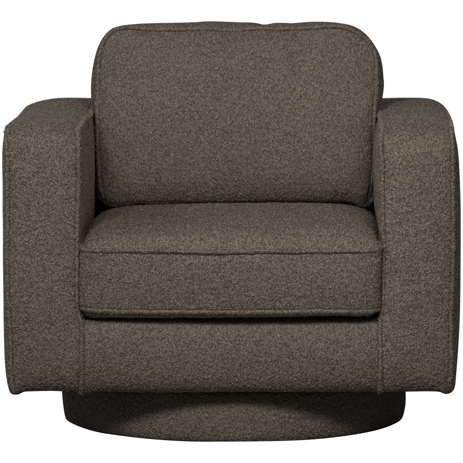 vtwonen draaifauteuil Lazy - Bouclé - Antraciet