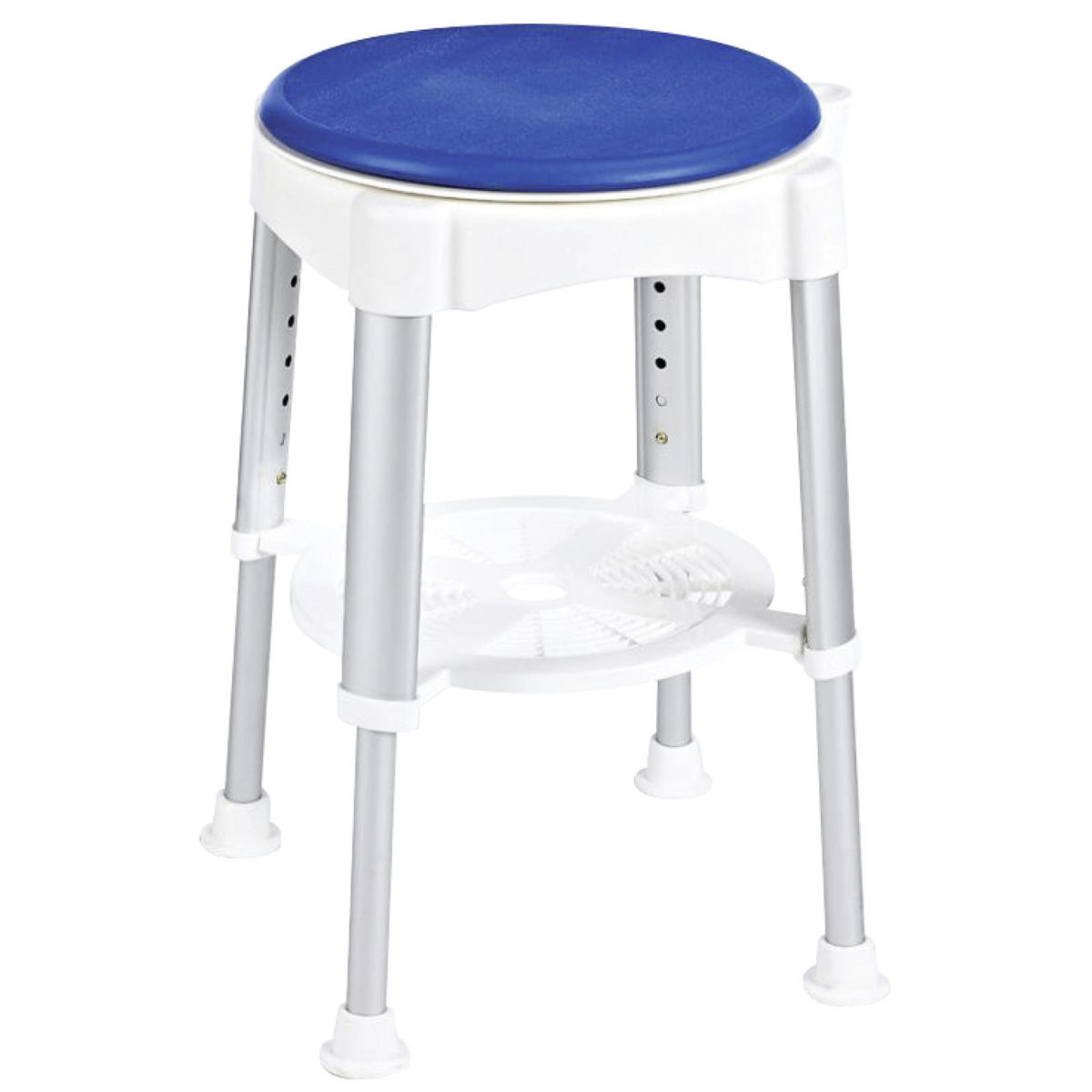 Taboret pod prysznic, obrotowe siedzisko,wys. 41,5-59 cm