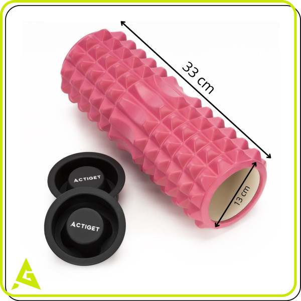 Roller fitness do masażu ciała Actiget masażer piankowy wałek średniotwardy