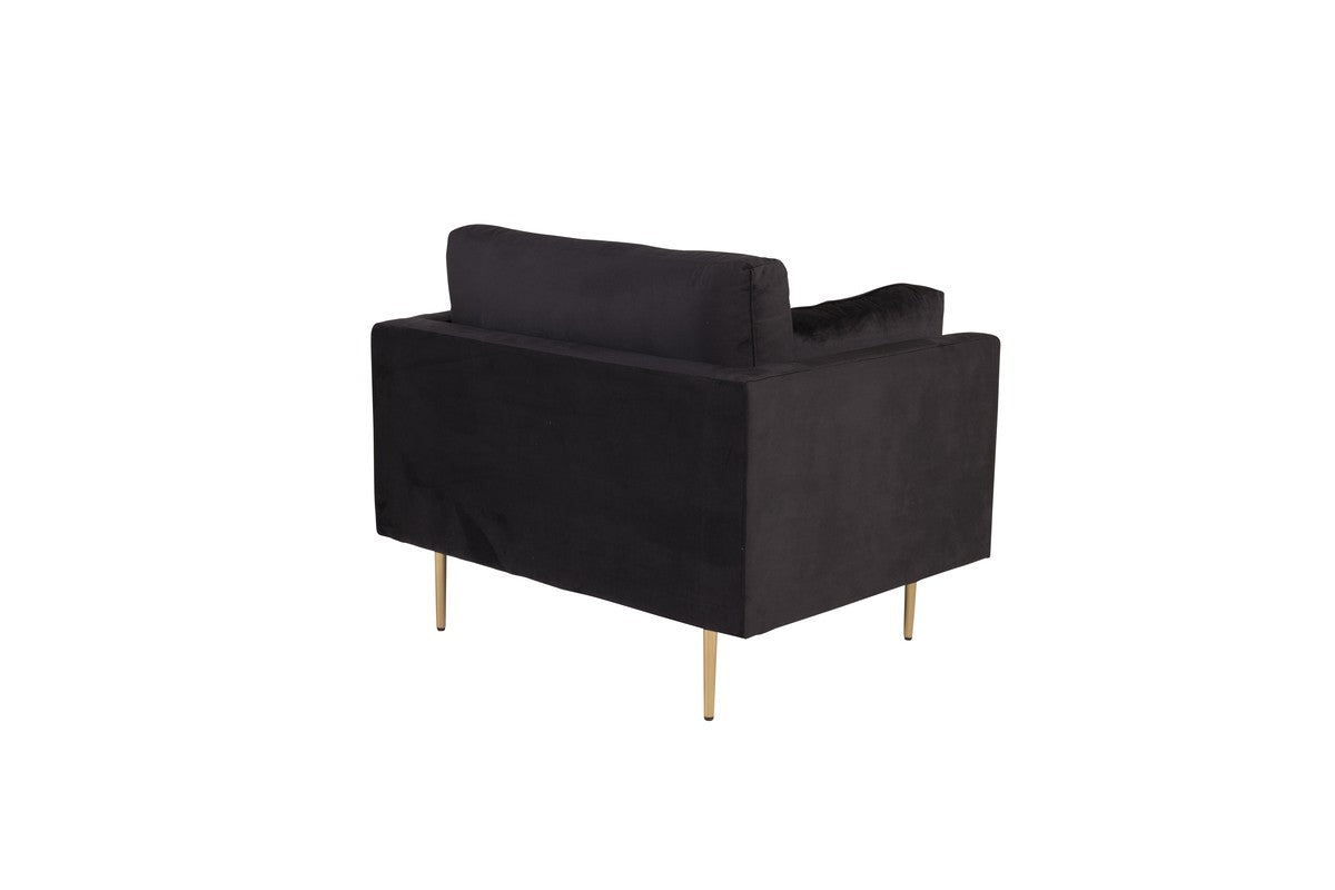 Renzo Fauteuil - Zwart Velours
