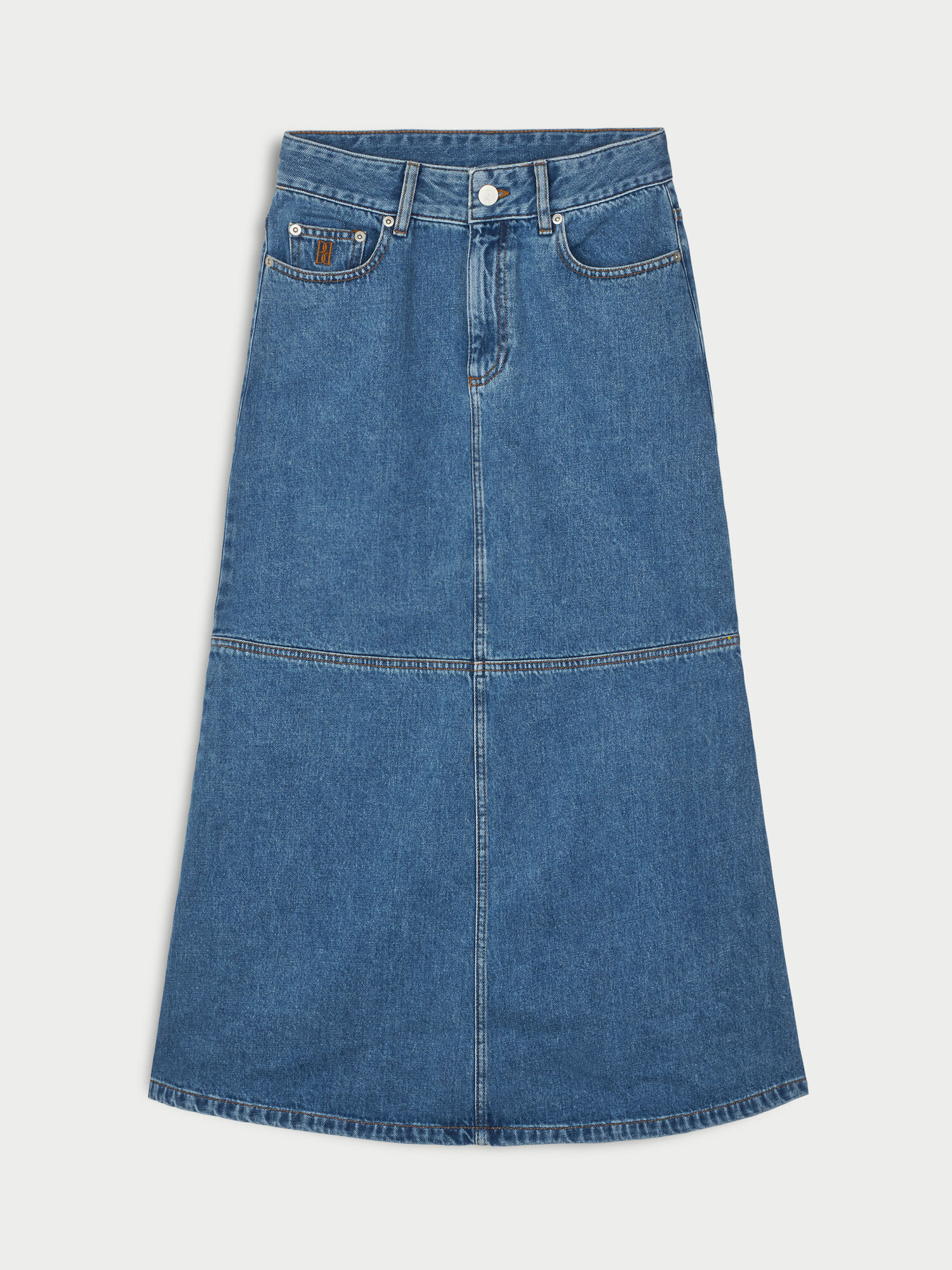 Solene denimnederdel