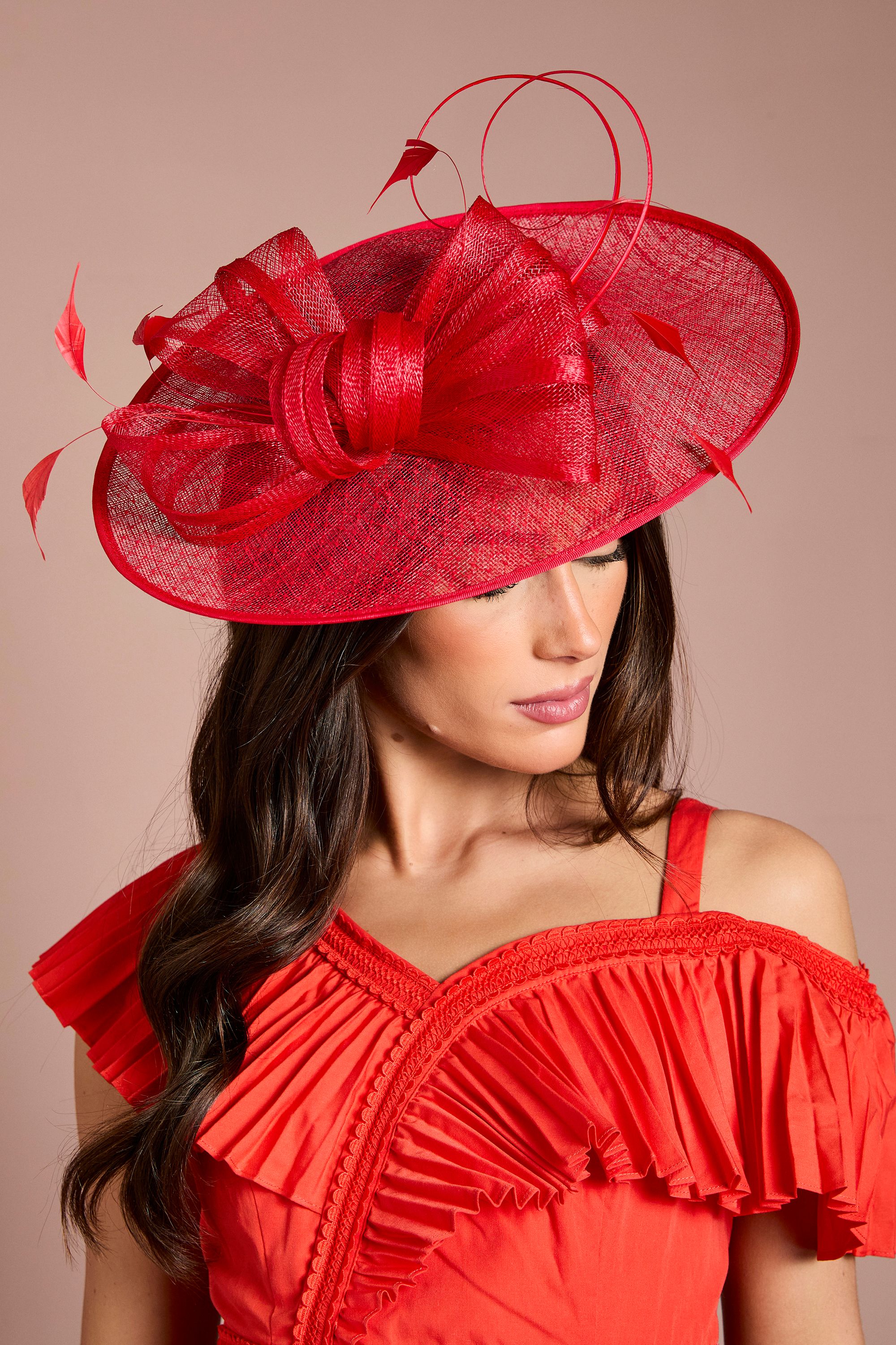 Coast Loop And Quill Detail Wide Fascinator