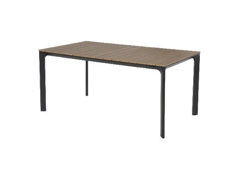 Lesli Living tuintafel Arezzo - zwart - 160x90x74cm