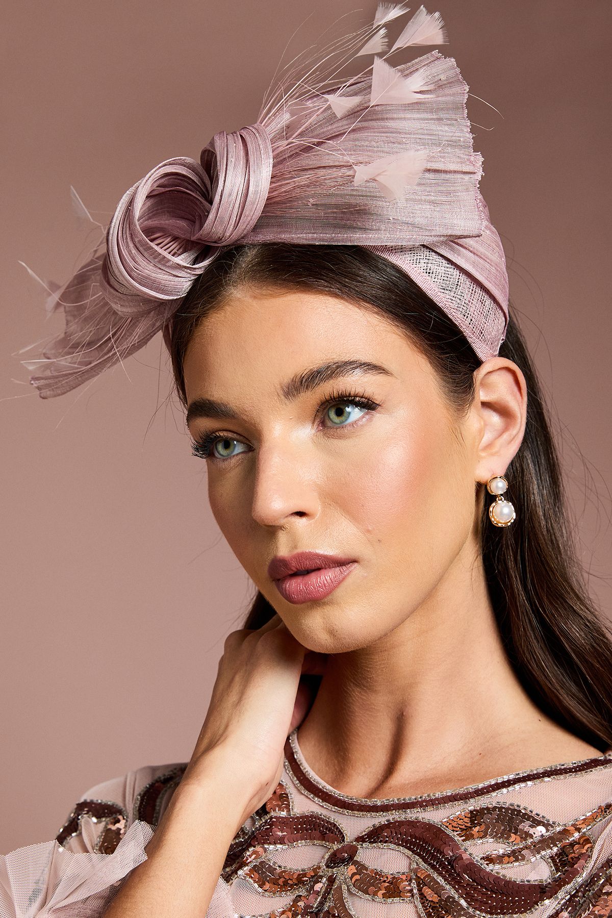 Coast Lisa Tan Bow Detail Fascinator