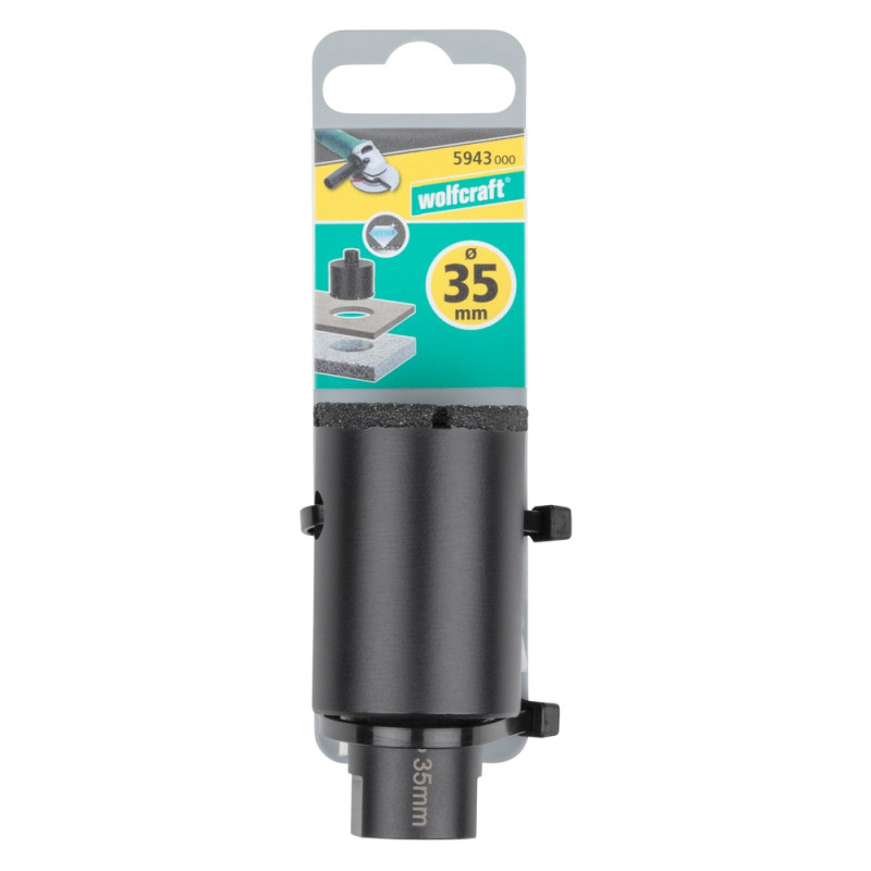 Trépan de meuleuse pour carrelage Ø 35 mm WOLFCRAFT