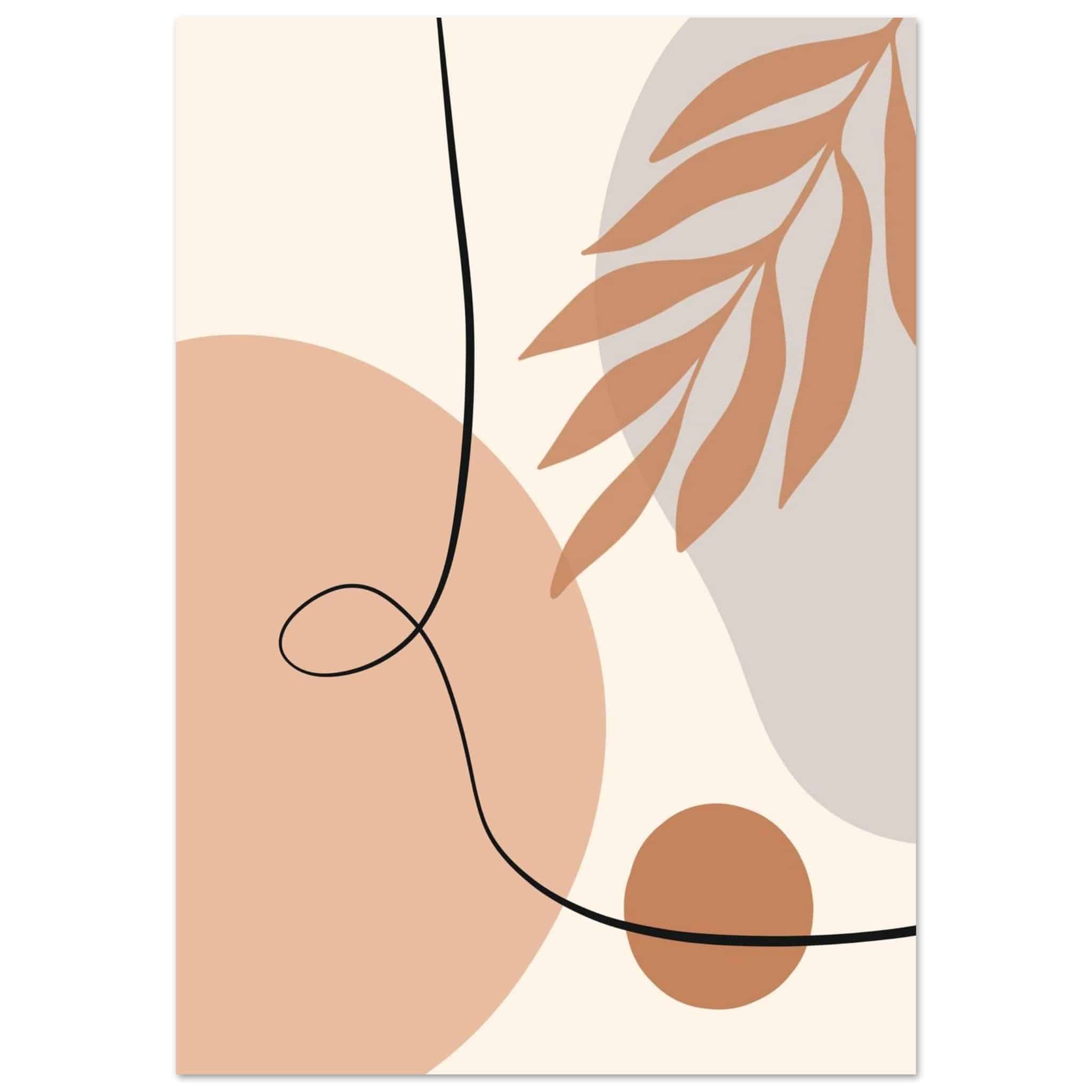 Artfulprints Poster Boho – Soft movement  - 70x100 cm - Meerkleurig