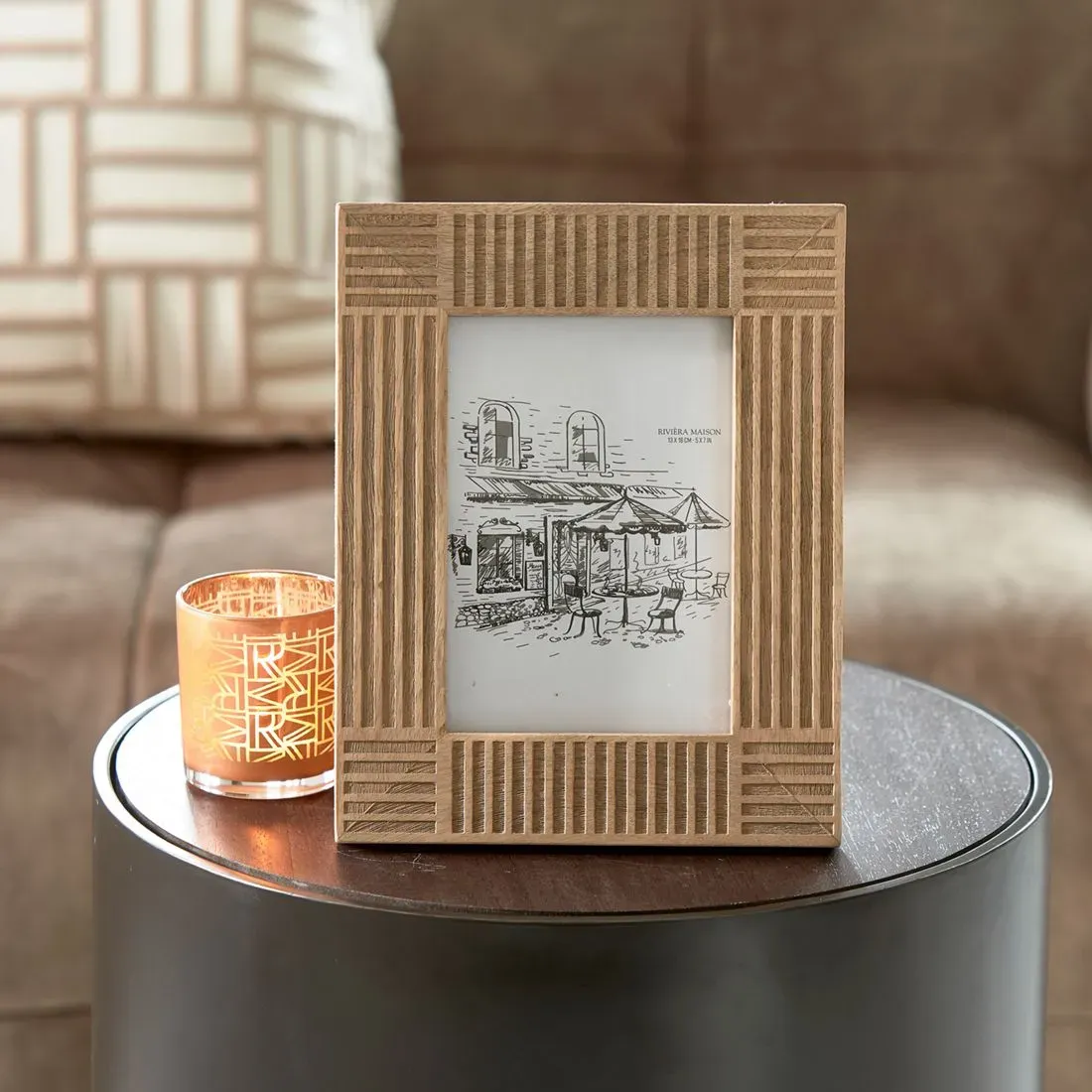 Ramka Na Zdjęcia 13x18C Rm Stripe 22x25cm Drewno Mdf