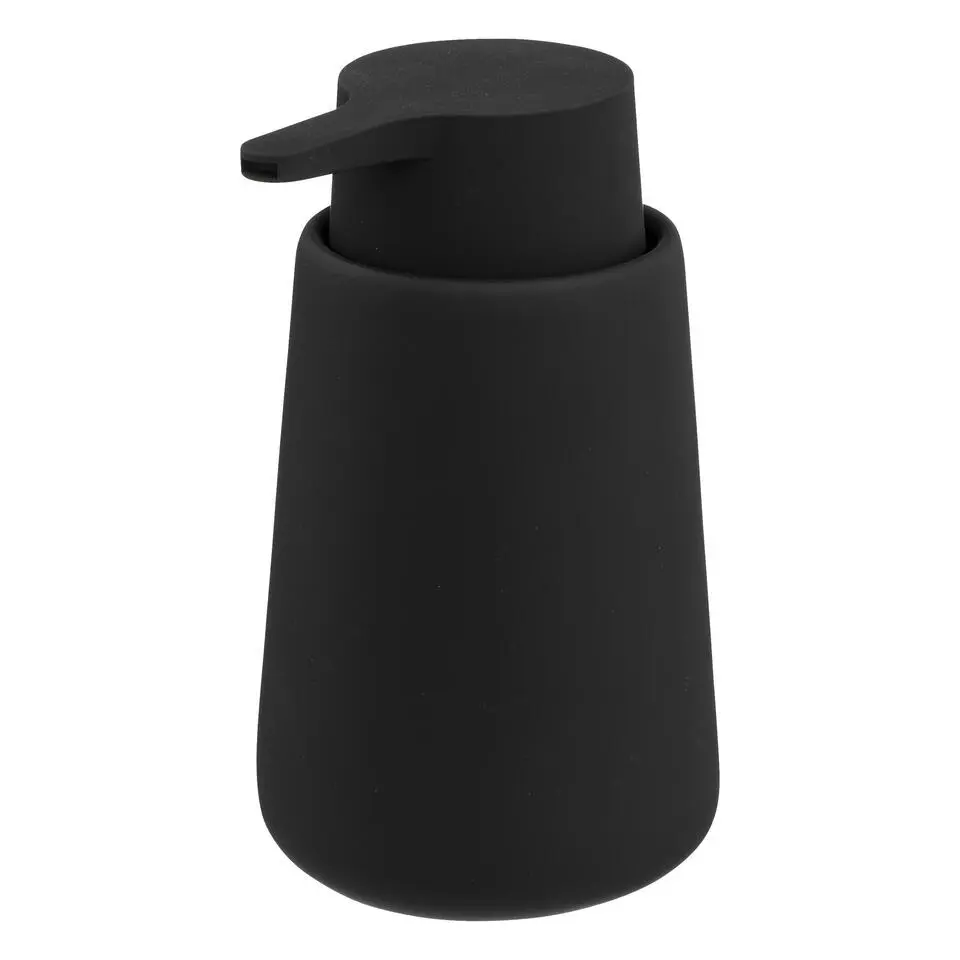 5Five Zeeppompje/dispenser - keramiek - zwart - 250 ml - keuken