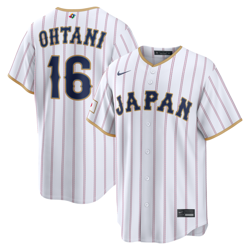 Shohei Ohtani Japan Baseball Nike 2026 World Baseball Classic Home Stadium Jersey - White/Navy