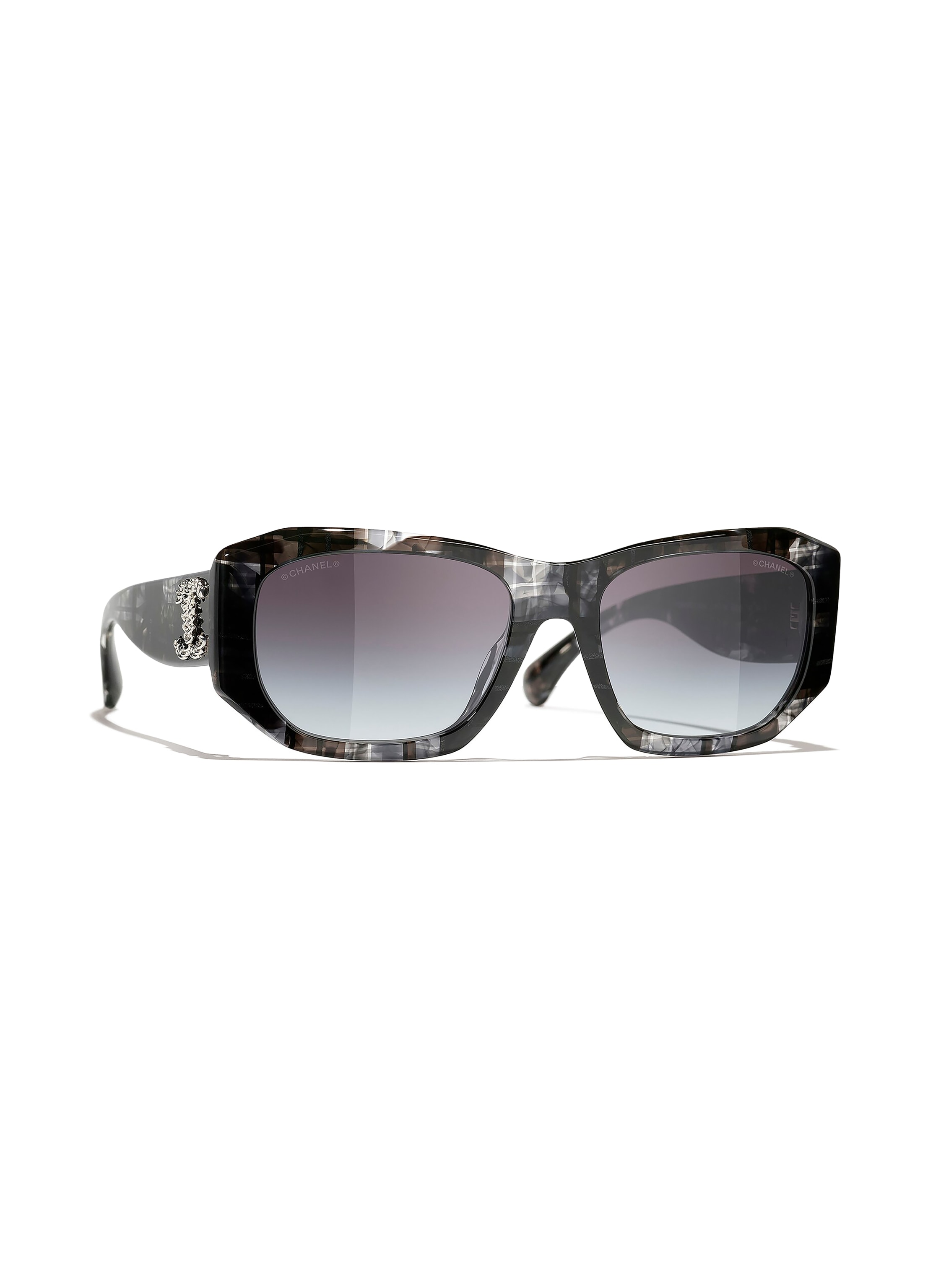 CHANEL Rechteckige Sonnenbrille
