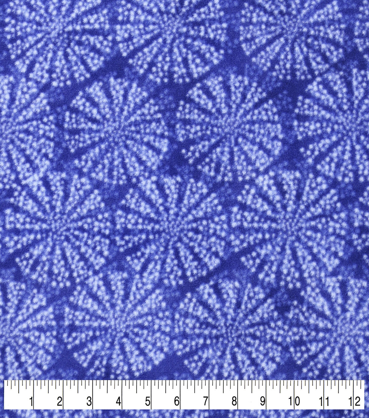 Shells on Blue Anti Pill Fleece Fabric