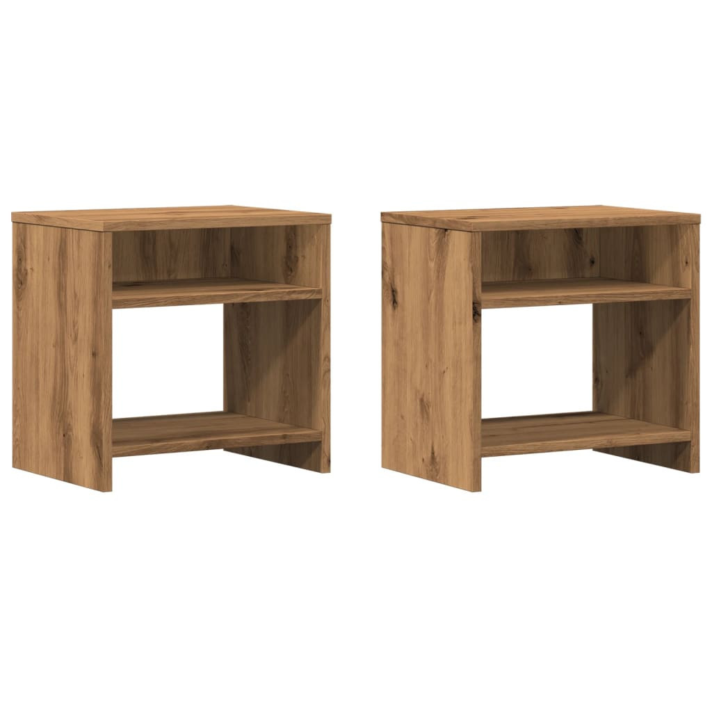 2x Szafka Nocna Stolik Komoda Brązowa Do Sypialni 40x30x40 cm