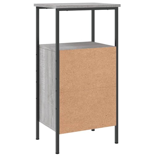 NNEVL Bedside Cabinets 2 pcs Grey Sonoma 41x31x80 cm Engineered Wood