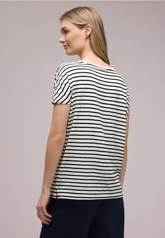 Dropped Shoulder Shirt mit Streifen